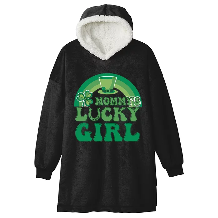 St Patricks Day Slainte Shamrock Saint Irish Hooded Wearable Blanket