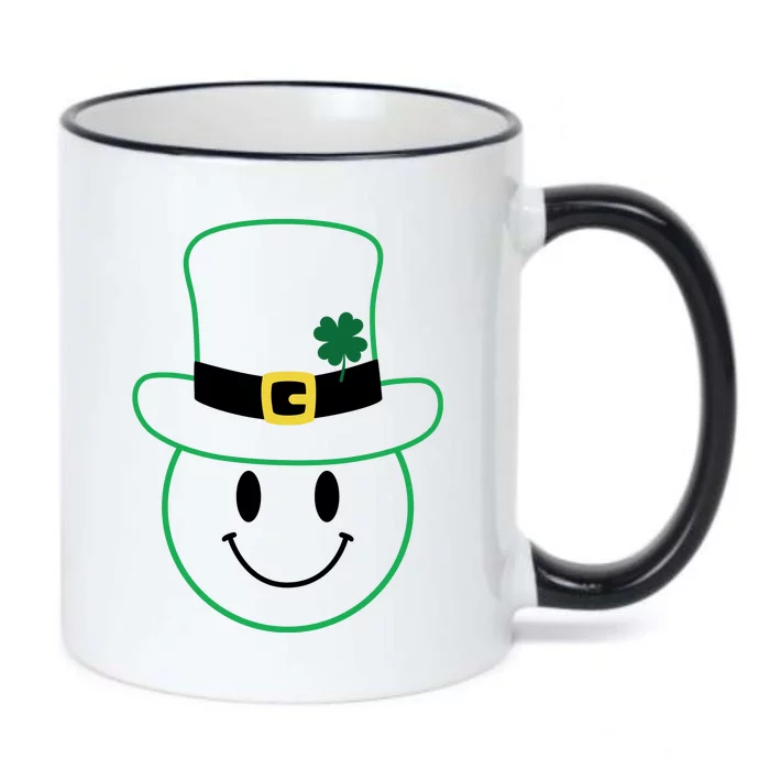 St Patrick's Day Smiley Face Holiday Black Color Changing Mug