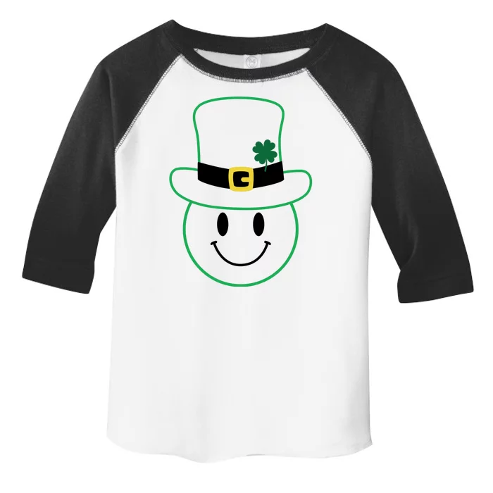 St Patrick's Day Smiley Face Holiday Toddler Fine Jersey T-Shirt