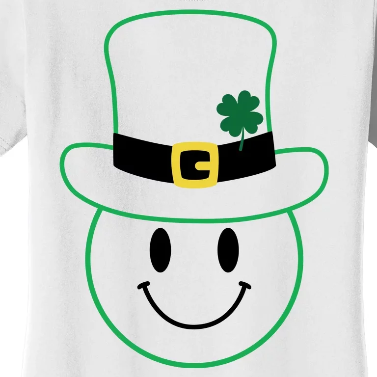 St Patrick's Day Smiley Face Holiday Women's T-Shirt