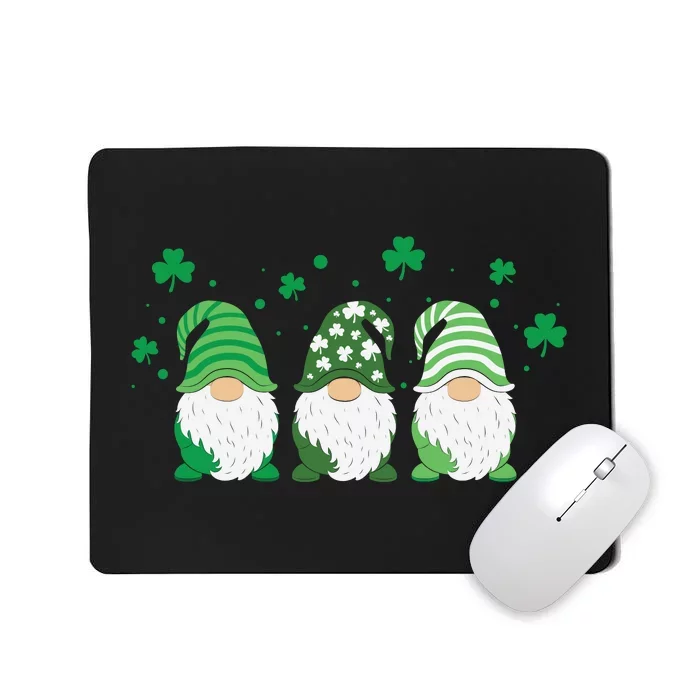 St Patricks Day Gnome Green Mousepad