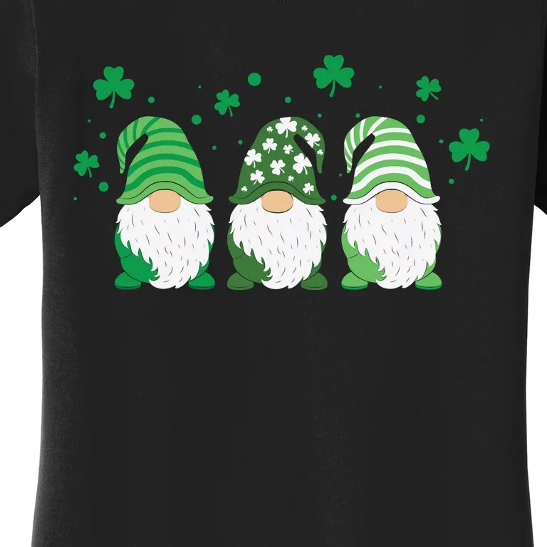 St Patricks Day Gnome Green Women's T-Shirt