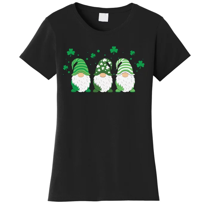 St Patricks Day Gnome Green Women's T-Shirt