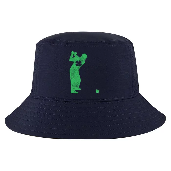 St Patrick's Day Golf Golfing Golfer Green Shamrock Irish Funny Gift Cool Comfort Performance Bucket Hat