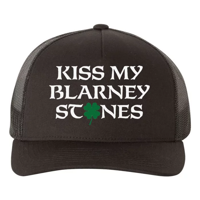 Saint Patrick's Day Kiss My Blarney Stones Yupoong Adult 5-Panel Trucker Hat