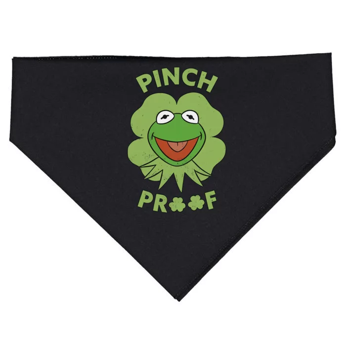 St Patricks Day Pinch Proof Smiley With Green Irish Hat Happy Pinch USA-Made Doggie Bandana