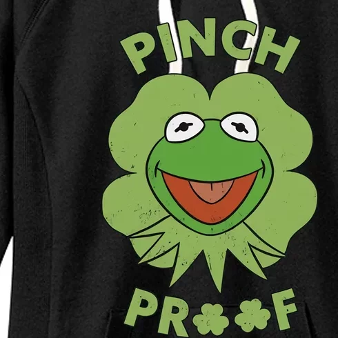 St Patricks Day Pinch Proof Smiley With Green Irish Hat Happy Pinch Women's Fleece Hoodie