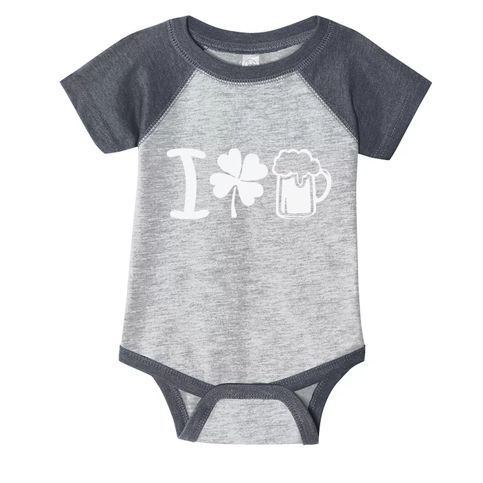 Saint Patrick's Day I Love Beer Gift Infant Baby Jersey Bodysuit