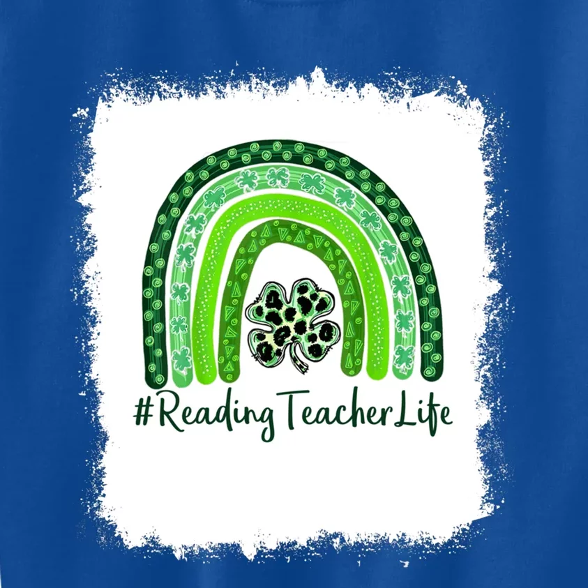 St Patricks Day Teacher Reading Teacher I'm The Luckiest Rea Cute Gift Kids Sweatshirt