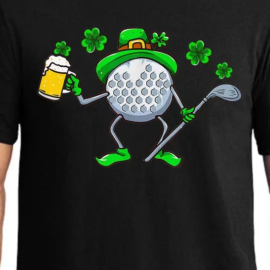 St Patricks Day Golf Golfing Irish Golfer Beer Humor Pajama Set