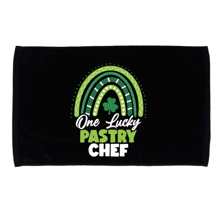 St Patricks Day One Lucky Pastry Chef Cool Gift Microfiber Hand Towel