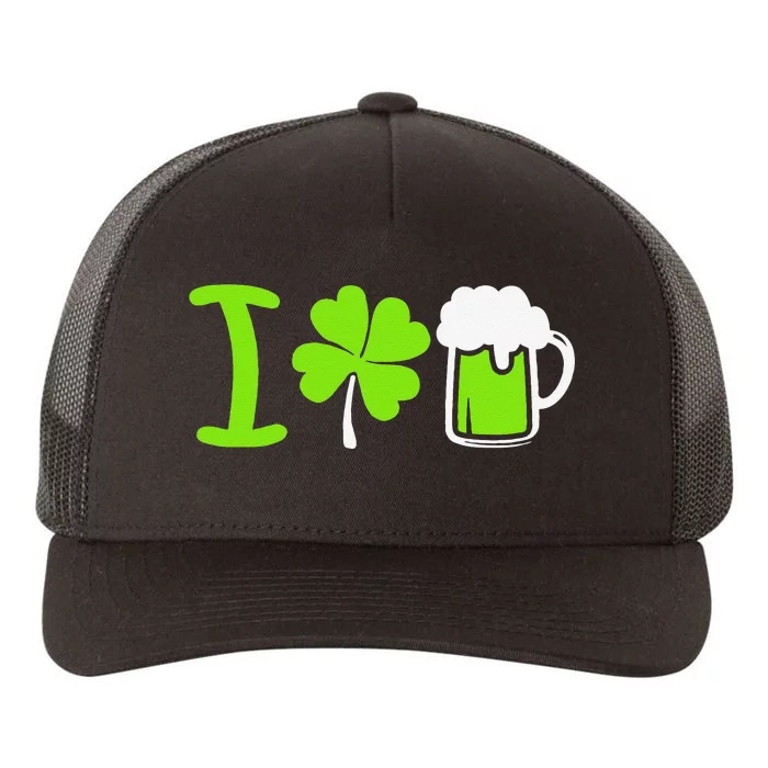 Saint Patrick's Day I Love Beer Yupoong Adult 5-Panel Trucker Hat