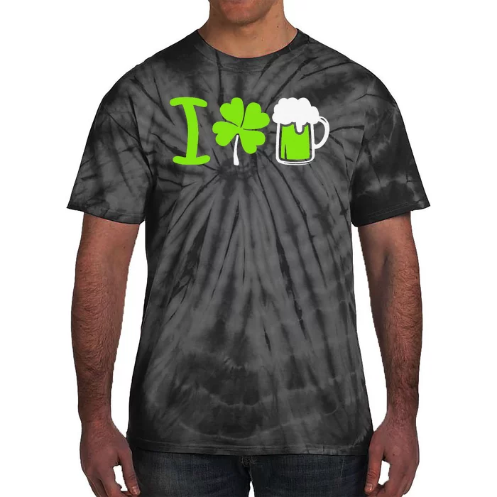 Saint Patrick's Day I Love Beer Tie-Dye T-Shirt