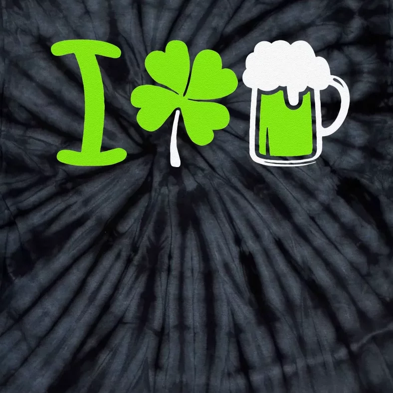 Saint Patrick's Day I Love Beer Tie-Dye T-Shirt