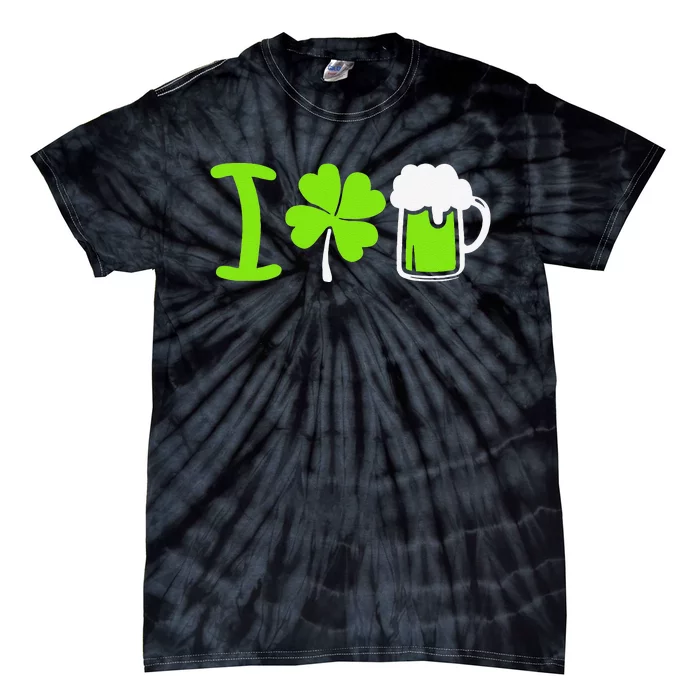 Saint Patrick's Day I Love Beer Tie-Dye T-Shirt