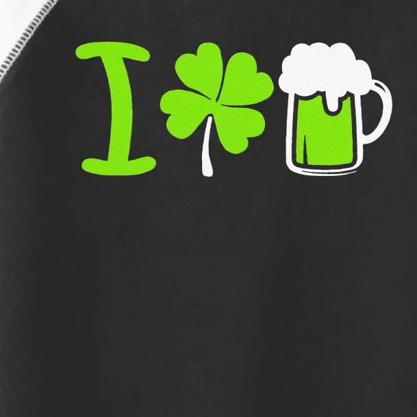 Saint Patrick's Day I Love Beer Toddler Fine Jersey T-Shirt