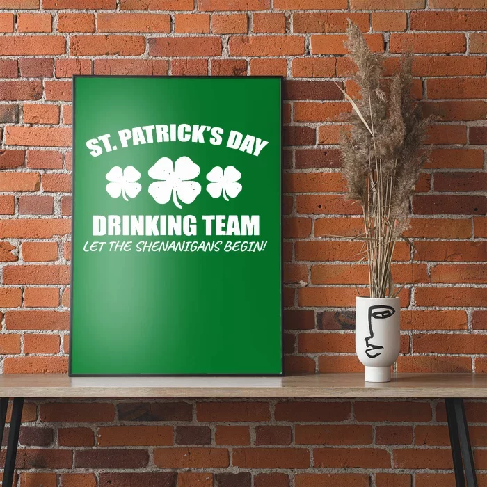 St Patricks Day Drinking Team Irish Beer Lover Gift Poster