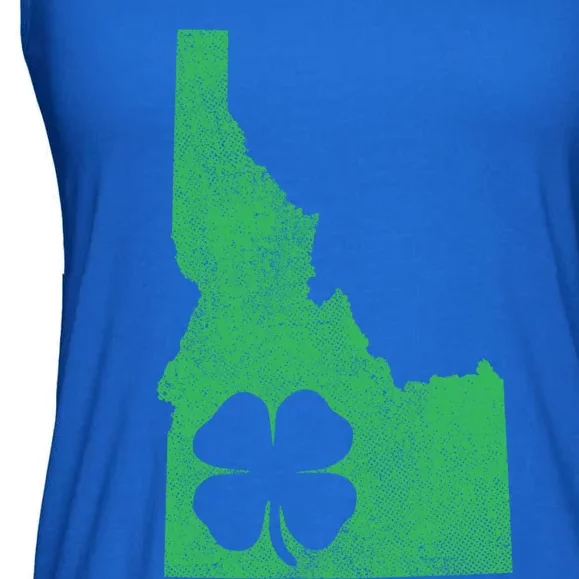 St Patrick's Day Shamrock Idaho Irish Green Saint Paddy's Gift Ladies Essential Flowy Tank