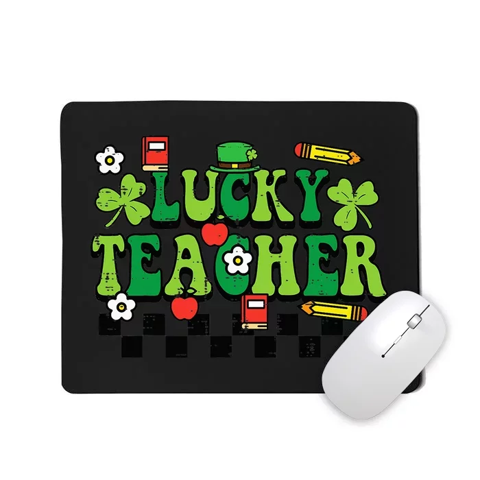 St Patricks Day Lucky Teacher Saint Paddys Groovy Mousepad