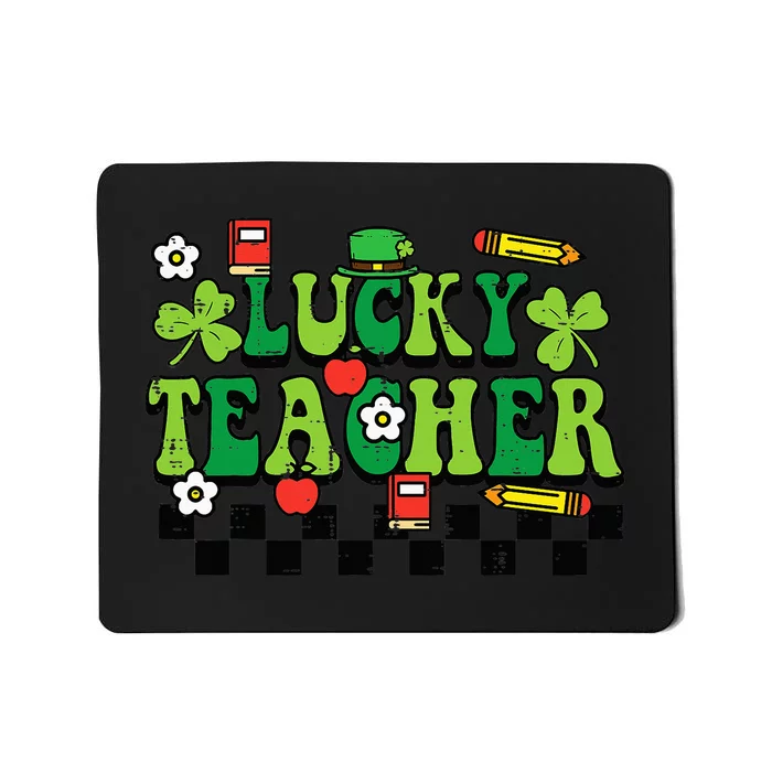 St Patricks Day Lucky Teacher Saint Paddys Groovy Mousepad