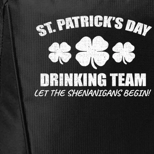 St Patricks Day Drinking Team Irish Beer Lover Gift City Backpack