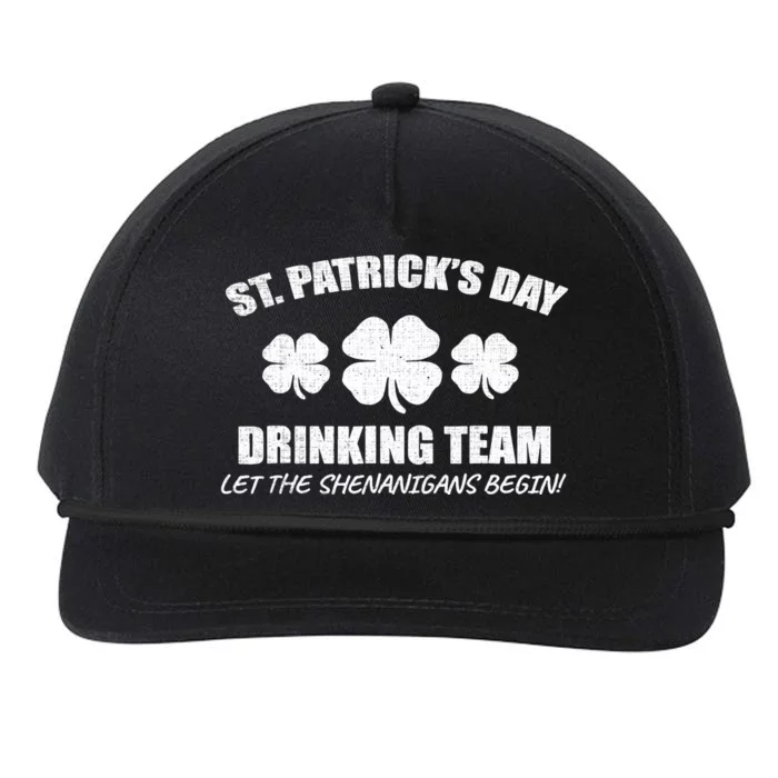 St Patricks Day Drinking Team Irish Beer Lover Gift Snapback Five-Panel Rope Hat