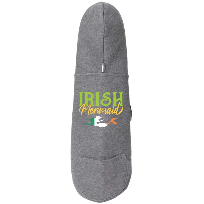 St Patrick's Day Gift Irish Mermaid Gift For Irish Lasses Gift Doggie 3-End Fleece Hoodie