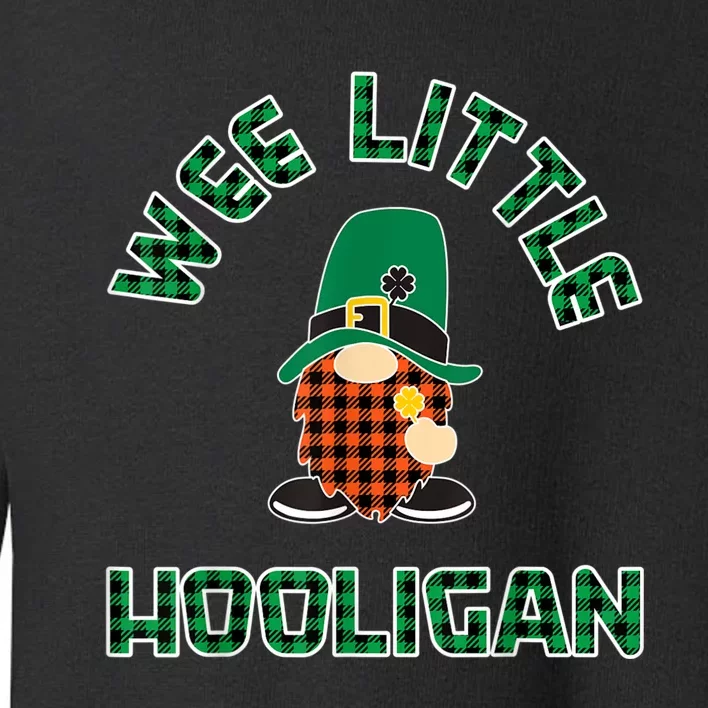 St Patricks Day Wee Little Hooligan Boy Kids Funny Toddler Sweatshirt