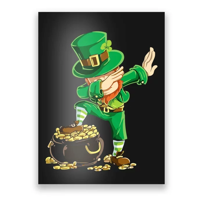 St Patricks Day Dabbing Leprechaun Dab Dance Poster