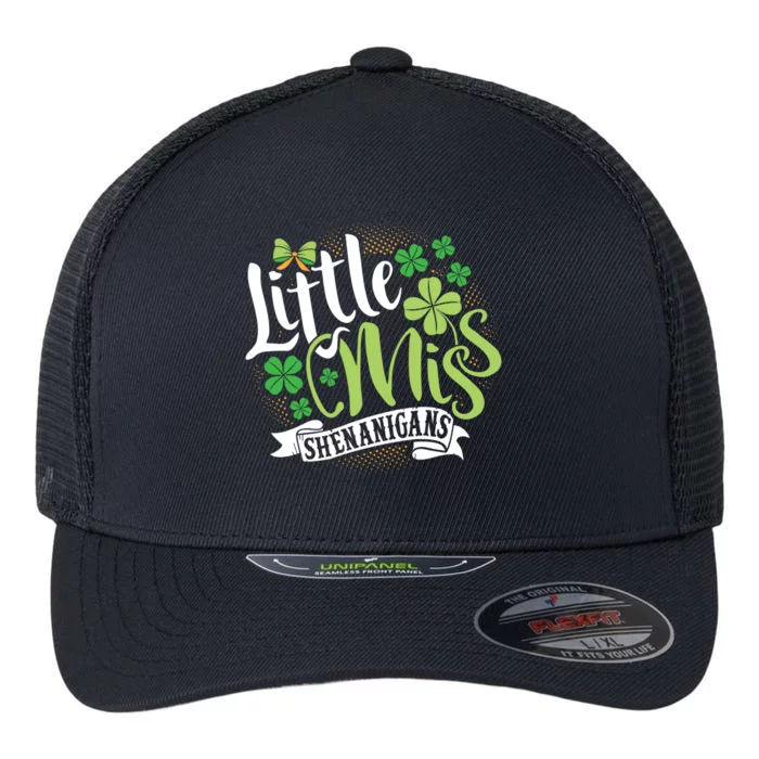 St Patrick's Day Little Miss Shenanigans Irish Cool Gift Flexfit Unipanel Trucker Cap