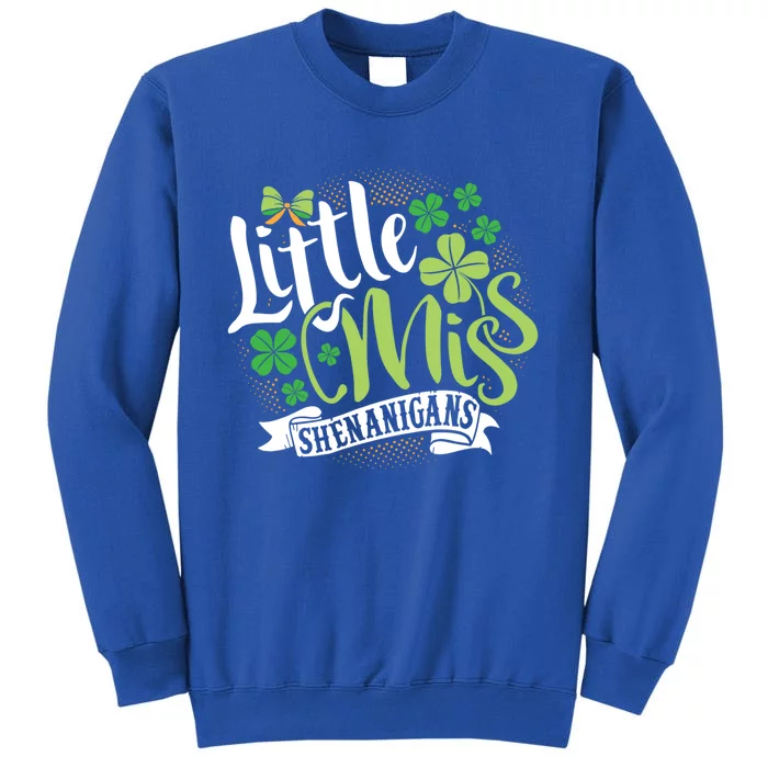 St Patrick's Day Little Miss Shenanigans Irish Cool Gift Sweatshirt