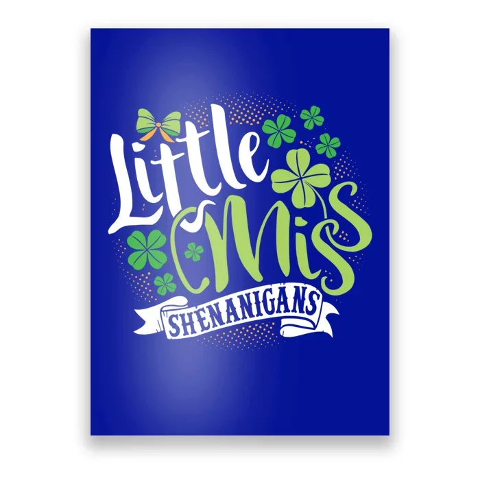 St Patrick's Day Little Miss Shenanigans Irish Cool Gift Poster