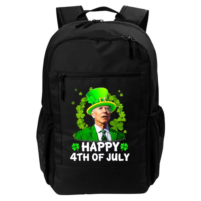 St Patricks Day Funny Happy 4th Of July Anti Joe Biden Daily Commute Backpack