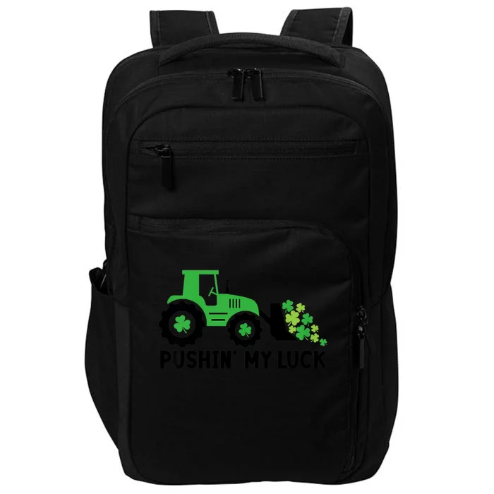 St Patrick's Day Pushing My Luck Monster Truck Impact Tech Backpack