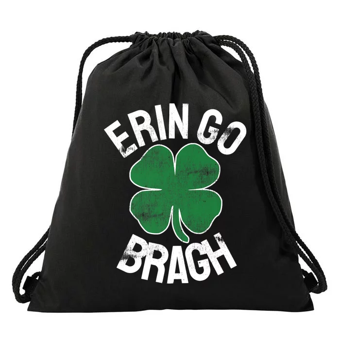 St Patricks Day Shamrock Erin Go Bragh Irish Saint Paddy's Drawstring Bag