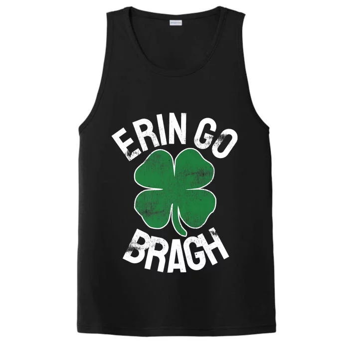 St Patricks Day Shamrock Erin Go Bragh Irish Saint Paddy's Performance Tank