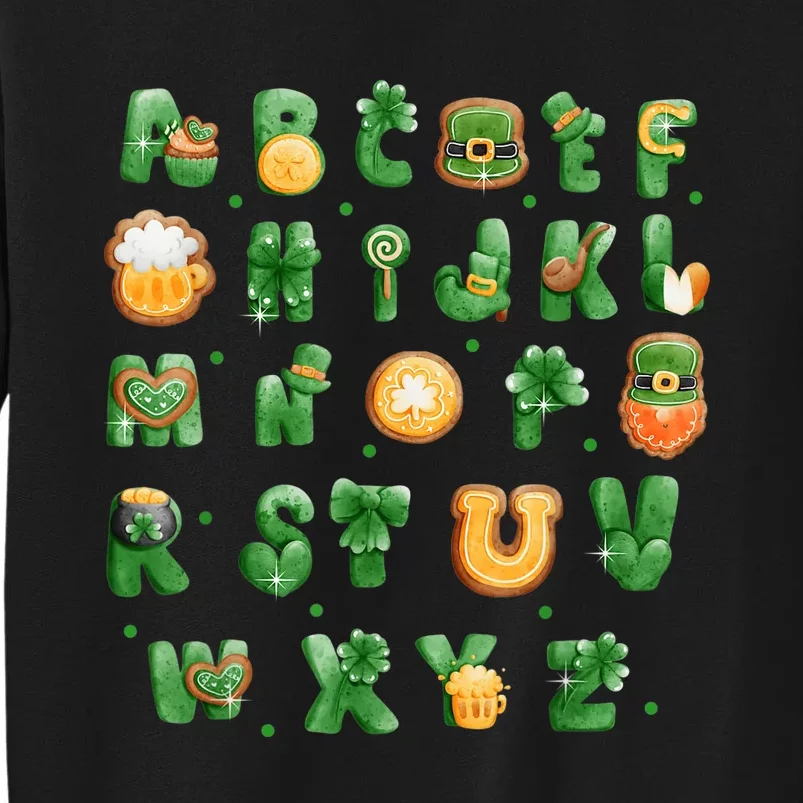 Saint Patricks Day Alphabet ABCs Elemeno For Teacher Student Sweatshirt