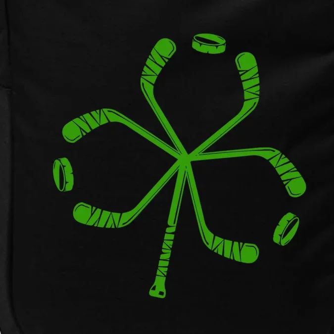 St Patricks Day Tee Shamrock Gift Hockey St Patricks Day Gift Impact Tech Backpack