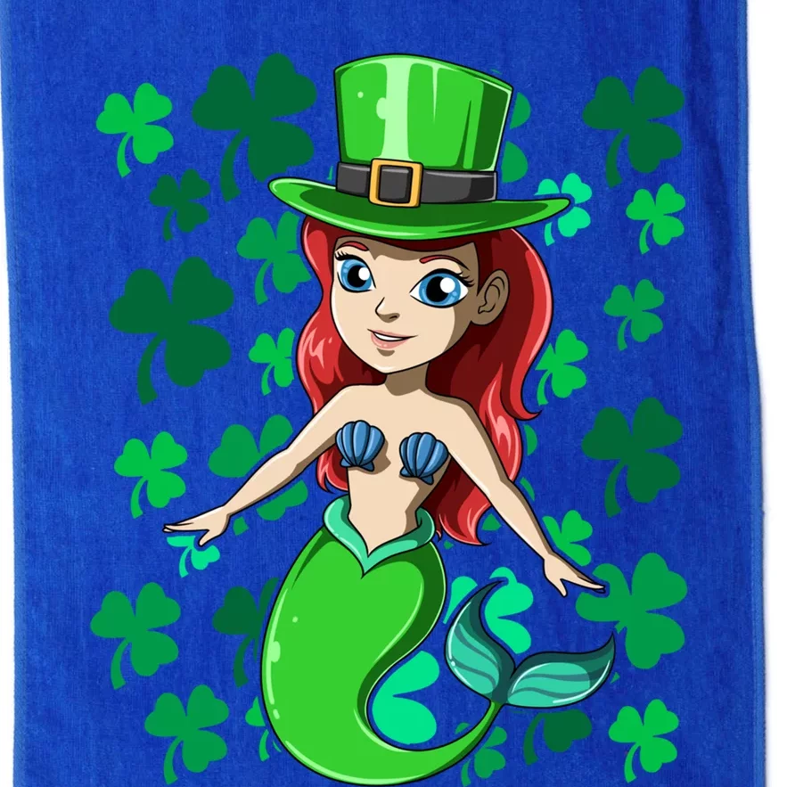 St Patrick's Day Mermaid Irish Mermaid Leprechaun Mermaid Gift Platinum Collection Golf Towel