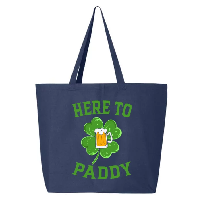 St Patricks Day Pajamas Here To Paddy Leaf Clover Irish Great Gift 25L Jumbo Tote