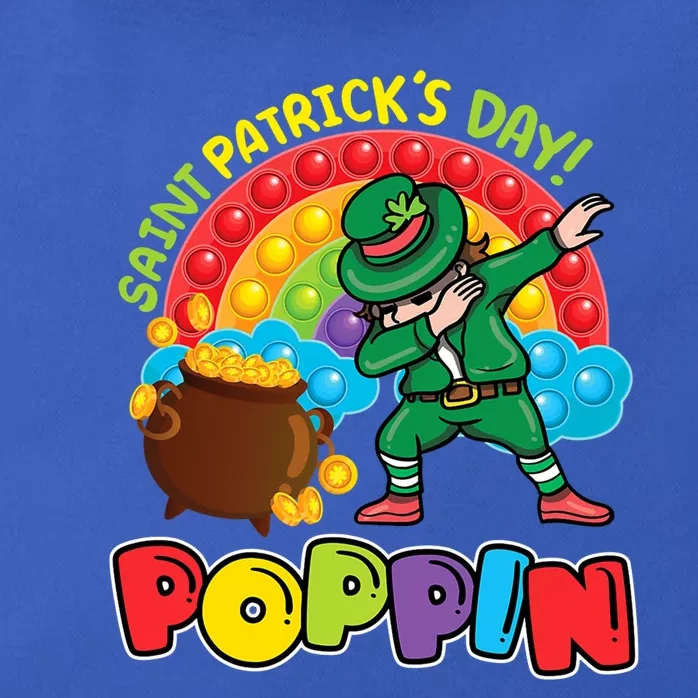 St Patrick's Day Poppin' Pop It Rainbow Leprechaun Cool Gift Zip Tote Bag