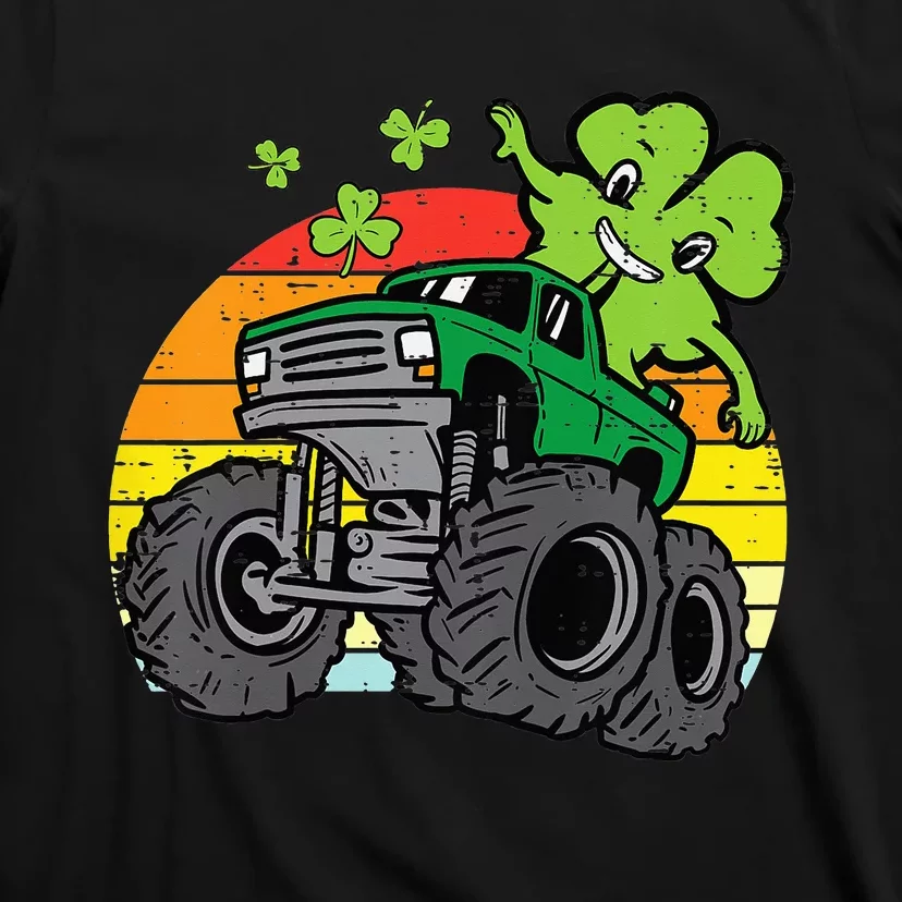 Saint Patricks Day for Monster Truck Lover  Shamrock T-Shirt