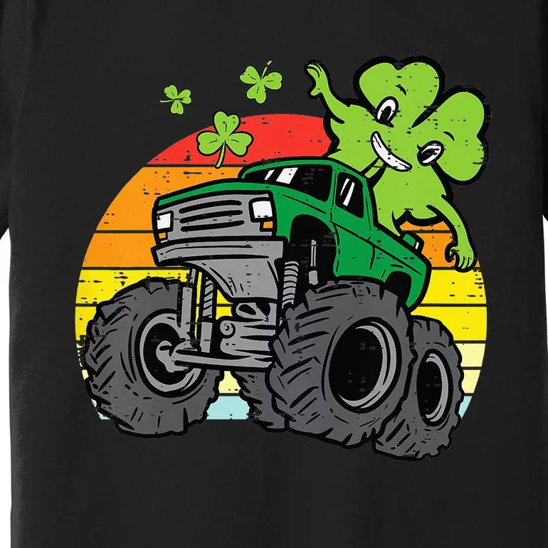 Saint Patricks Day for Monster Truck Lover  Shamrock Premium T-Shirt