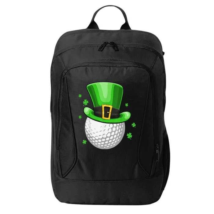 St Patricks Day Leprechaun Hat Shamrock Irish Golf City Backpack