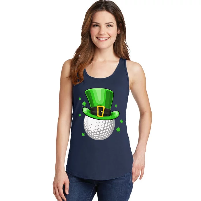 St Patricks Day Leprechaun Hat Shamrock Irish Golf Ladies Essential Tank