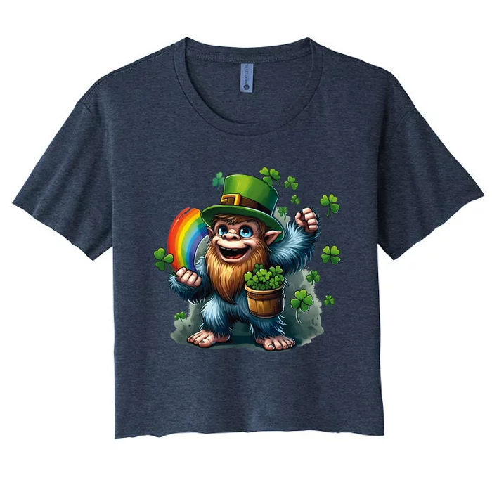 St. Patrick’S Day Yetichaun Lore: Unraveling The Mysteries Of St. PaddyS Day Women's Crop Top Tee