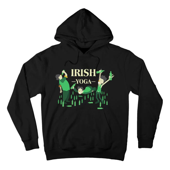 St. Patrick's Day Irish Yogas Shamrock Funny Tall Hoodie