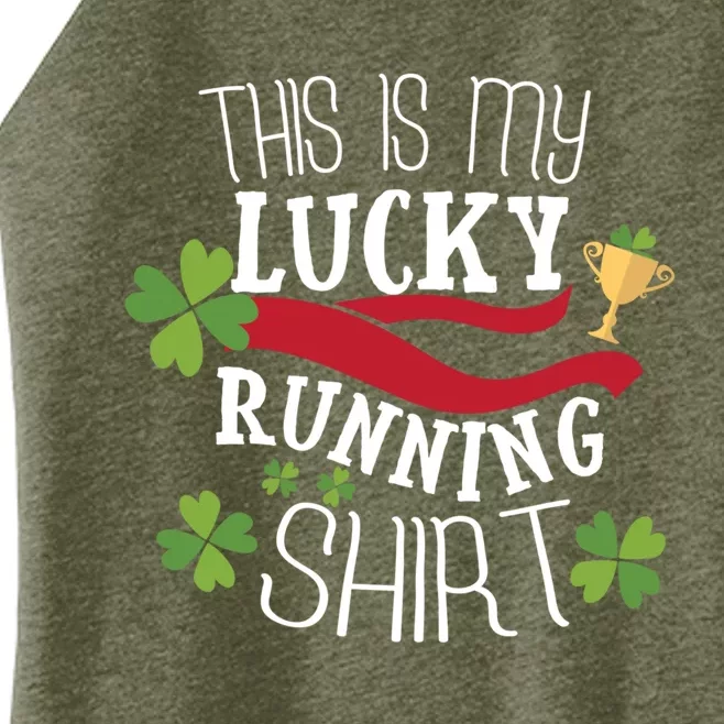 St Patricks Day Running Runner 5k Half Marathon Rce Gift Women’s Perfect Tri Rocker Tank