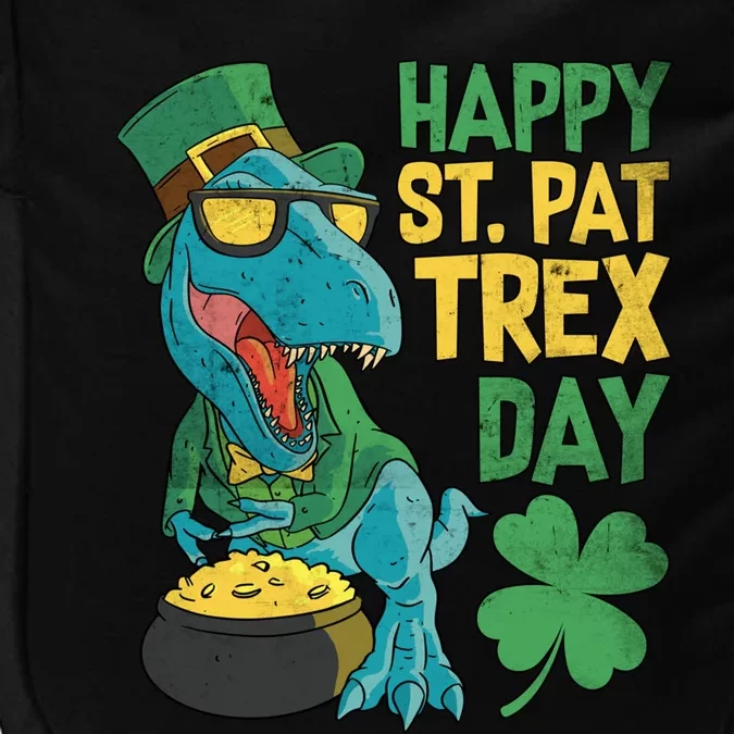 St Patrick's Day Happy St Patmeaningful Giftrex Day Tmeaningful Giftrex Dinosaur Impact Tech Backpack