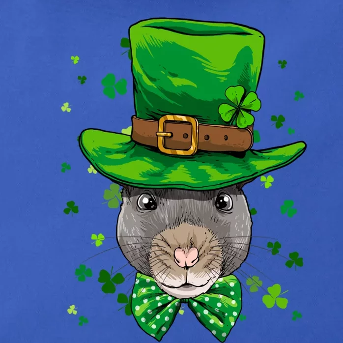 St Patrick's Day Leprechaun Rat Mouse Shamrock Rat Lover Gift Zip Tote Bag